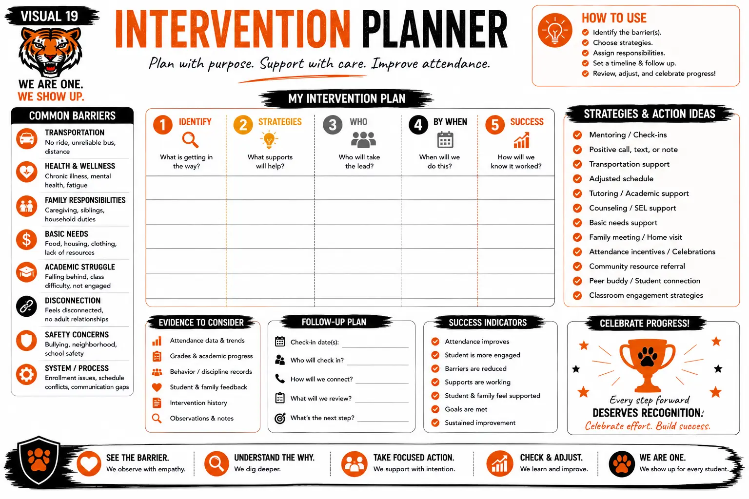 Intervention Planner — Plan with purpose. Support with care. Improve attendance.